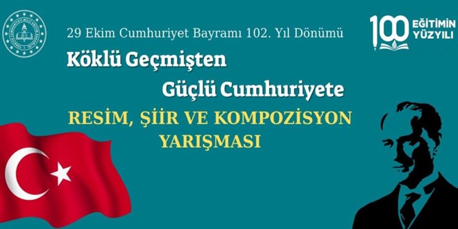 MEB, Cumhuriyetin 102'nci yıl dönümü kapsamında yarışmalar düzenleyecek
