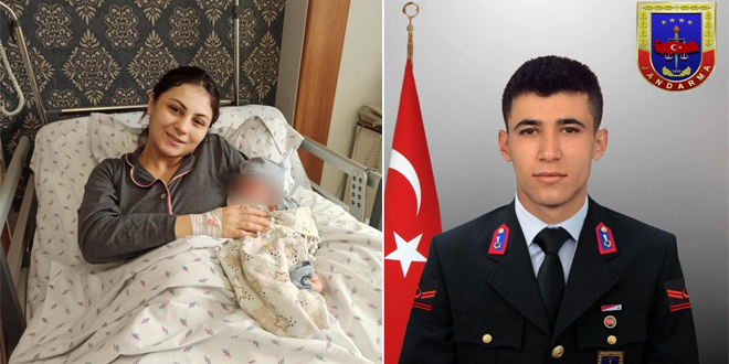 Dün toprağa verilmişti: Şehidin adı bugün doğan oğlunda yaşayacak