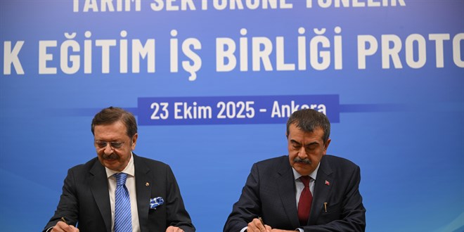 TOBB ve MEB'den protokol: Tarım sektöründeki ara eleman açığı kapatılıyor