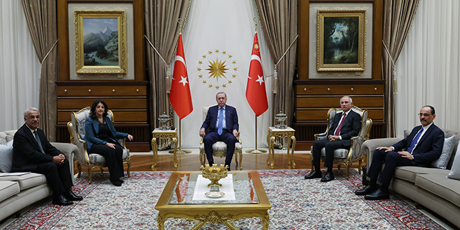 Cumhurbaşkanı Erdoğan, DEM Parti heyetini kabul etti