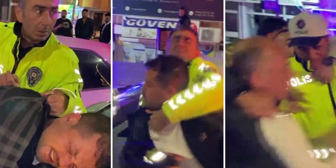 Gereği yapıldı! Trafik polisine saldıran zorbalar tutuklandı