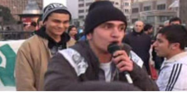 Taksim'de 'rap'lı eylem