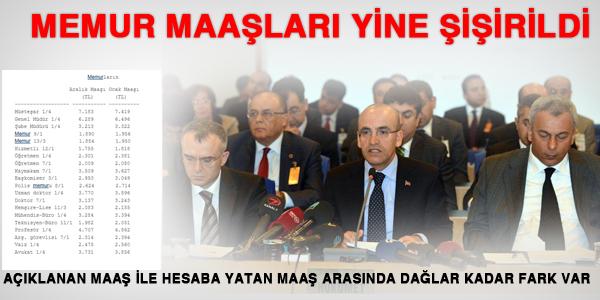 Memur maaşları yine şişirildi