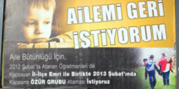 Tayin bekleyen öğretmenler ilan verdi