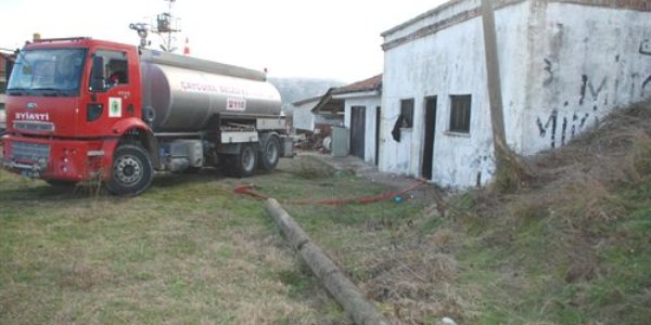 Çaycuma'da su depolarının bakımı yapıldı