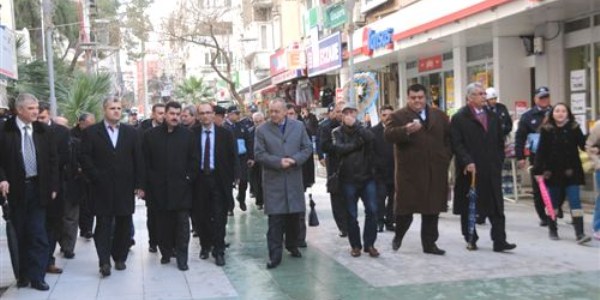 Başkan Ergün'den çarşı esnafına ziyaret