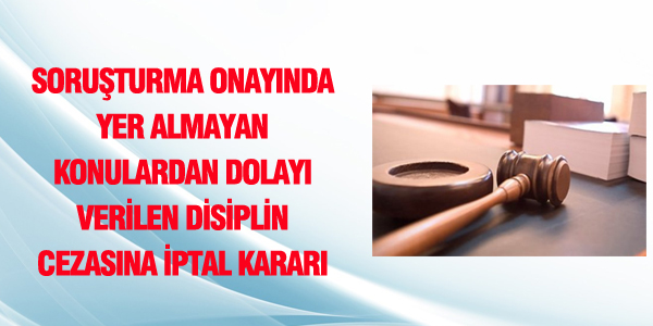 Mahkeme: Soruşturma onayı dışındaki konudan ceza verilemez