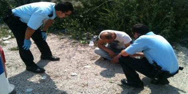 Alkollü şahıs, polise zor anlar yaşattı