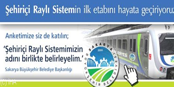 Raylı sistemin adı için anket çalışmaları sürüyor