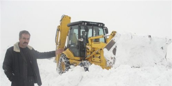 Malatya'da kar nedeniyle 38 ky yolu kapal