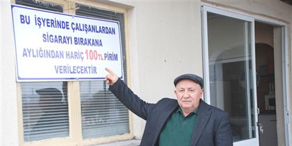 Sigara savaşçısı esnaf