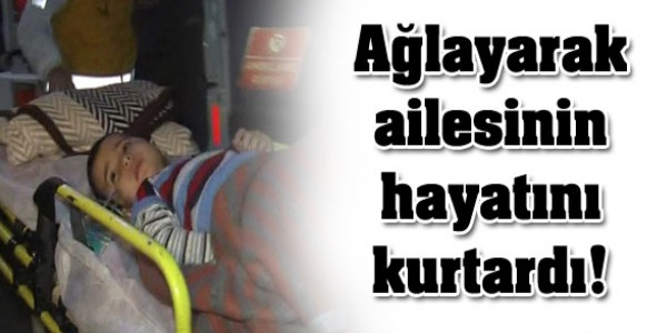 Ağlayarak ailesinin hayatını kurtardı