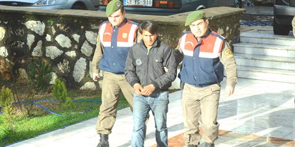Atılan mesaj yakalattı