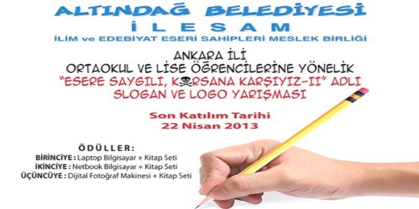 Gençler korsanla mücadele için logo tasarlayacak