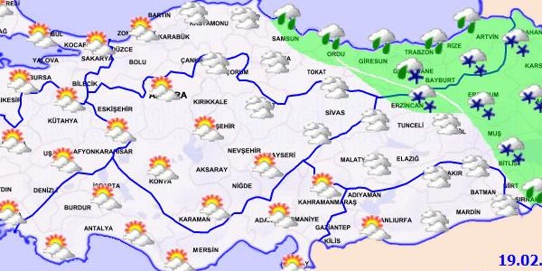 5 gnlk harital hava tahmini