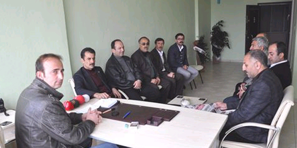 Kızıltepe muhtarlarından gazetecilere ziyaret
