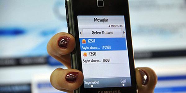 Su kesintilerini komşudan değil SMS'den öğrenin