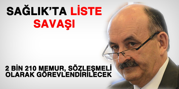 Sağlık Bakanlığında liste savaşı