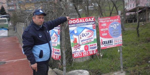 İzmit'te görüntü kirliliğine 11 bin 750 TL'lik ceza