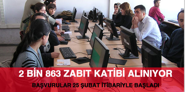 2 bin 863 zabıt katibi başvuruları 'bugün' başladı