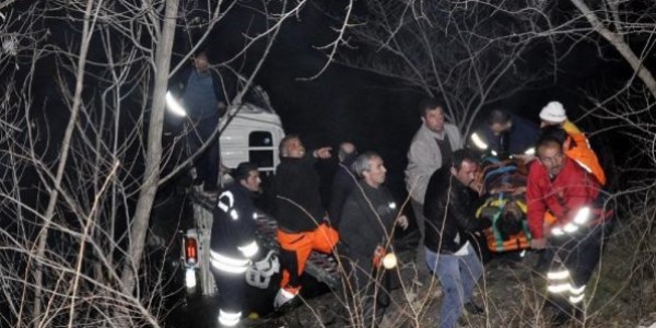 Kamyonet Harşit'e uçtu: 2 yaralı