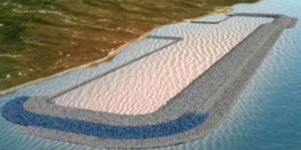 Denize kurulacak ilk havalimanının yüzde 25'i tamamlandı