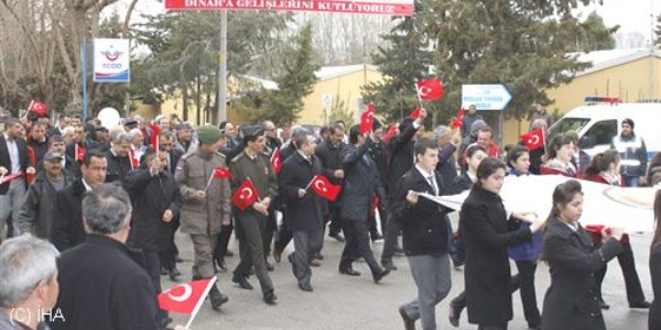 Atatürk'ün Dinar'a gelişinin 83. yıl dönümü kutlandı
