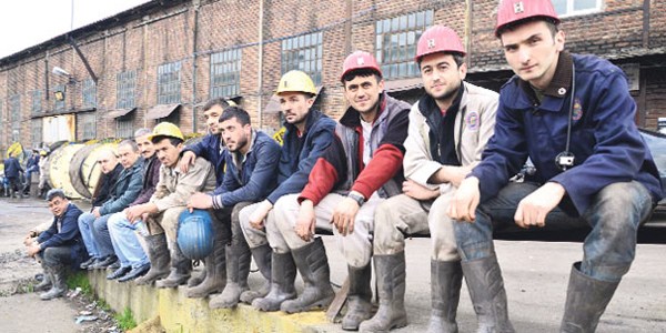 Biribine kefil olan madenciler icralık