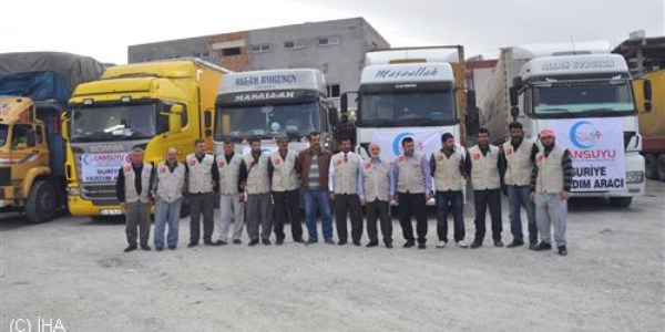 Cansuyu Derneği'nden Suriye'ye yardım