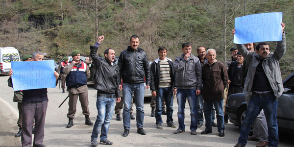 Giresun'da HES eylemi