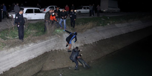Sulama kanalnda ocuk arayan polis erkek cesedi buldu