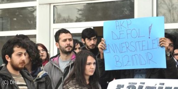 Samsun'da niversite rencilerine uzaklatrma cezasna tepki