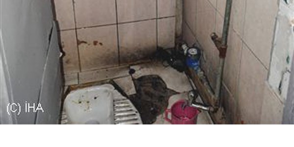 Tarihi andr Camisi'nin tuvaleti Kayseri'ye yakmyor