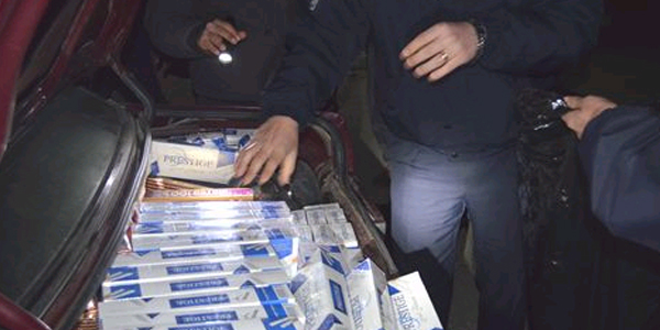 Göksun'da 4 bin 840 paket kaçak sigara ele geçirildi