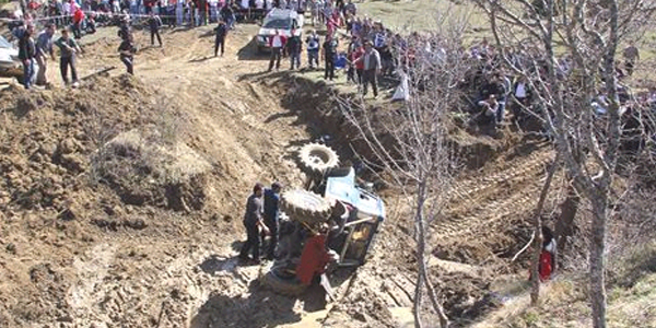 Off - road'da kazalar bir biri ardına geldi