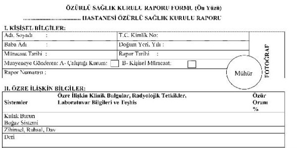 Özürlü kişiye farklı rapor uygulaması bitecek