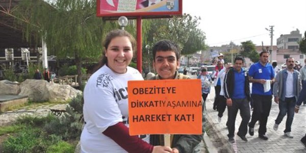 Sağlıklı yaşam için yürüdüler