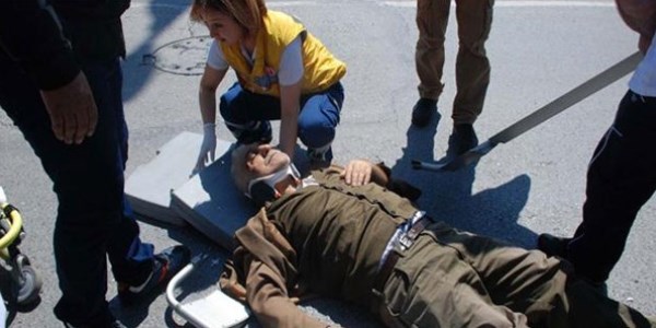 Vicdansız sürücü çarptı kaçtı