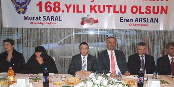Of'ta polislere özel gece