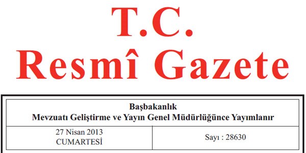27/4/2013 tarihli atama kararları