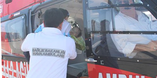 Hava ambulansları 'Umut' için uçtu