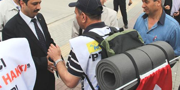 Postacılar yıpranma hakkı için Ankara'ya yürüyür