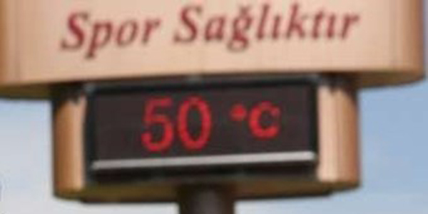 Adana'da termometre 50 dereceyi gsterdi
