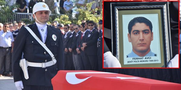 Şehit polis memuru son yolculuğuna uğurlandı