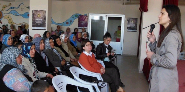 Yemliha'da kadına şiddet semineri