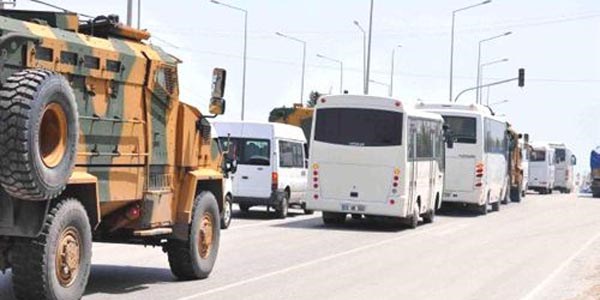 Şırnak sınırına askeri sevkiyat