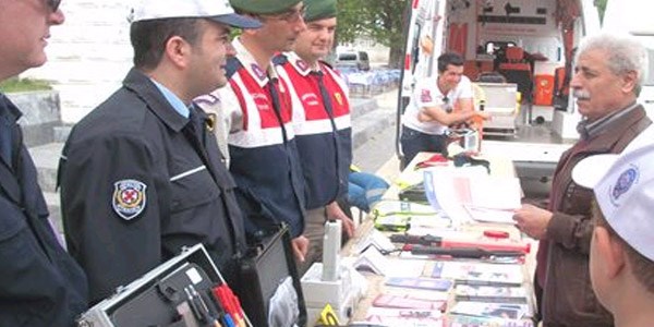Sinop'ta trafik sergisi