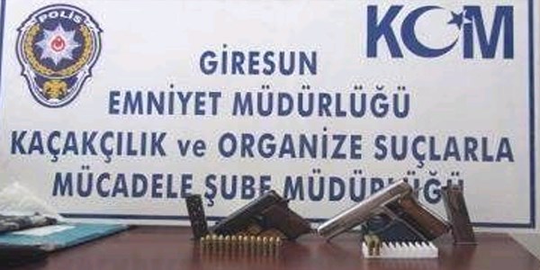 Giresun ve Ordu'da eş zamanlı silah kaçakçılığı operasyonu
