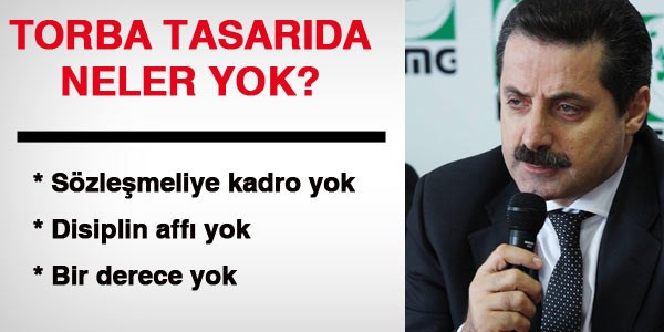 Torba tasarda neler yok?