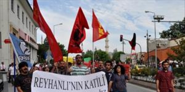 Reyhanlı'daki olayları protesto ettiler